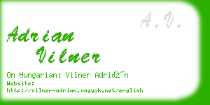 adrian vilner business card